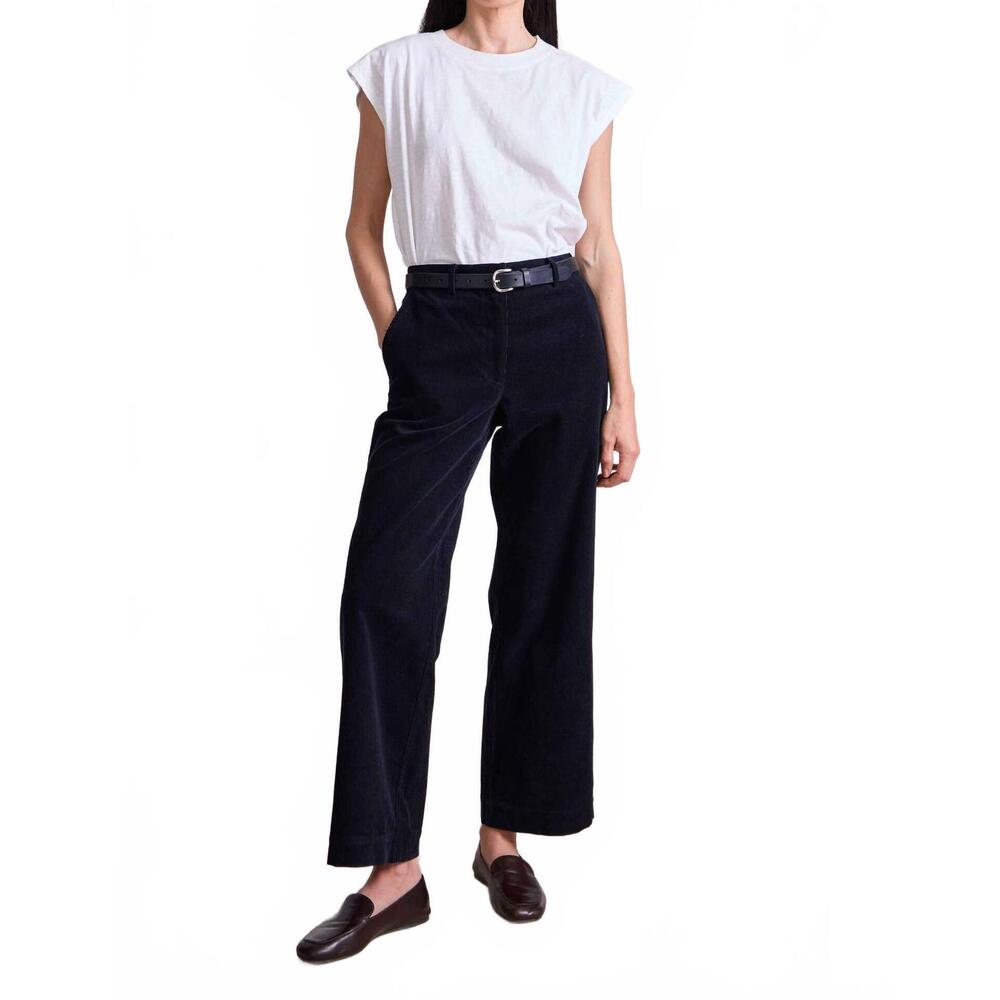 NEW APIECE APART sadie corduroy trouser in midnight